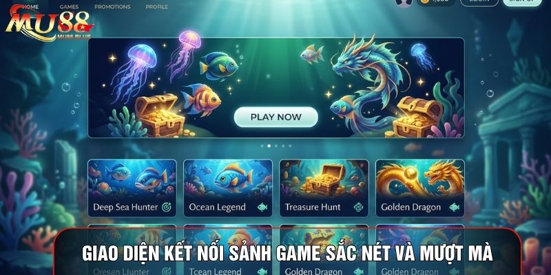 Giao diện kết nối sảnh game sắc nét và mượt mà Giao diện kết nối sảnh game sắc nét và mượt mà