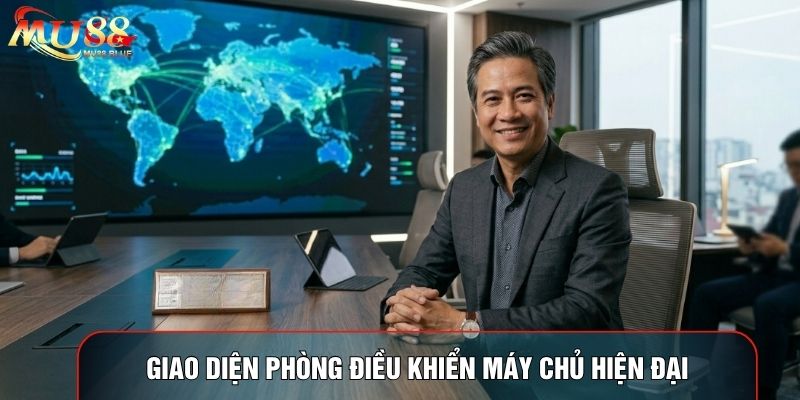 Giao diện phòng điều khiển máy chủ hiện đại