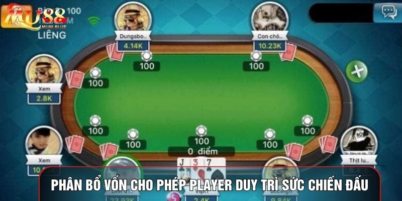 Phân bổ vốn cho phép Player duy trì sức chiến đấu Phân bổ vốn cho phép Player duy trì sức chiến đấu